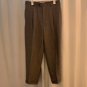 Woolmark Men's Brown Dress Wool Pants, size M